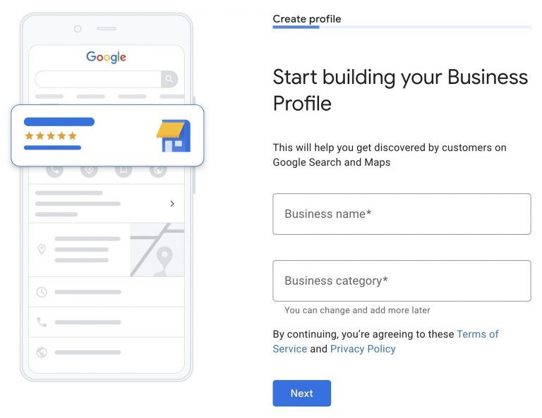 Building your Google Business Profile